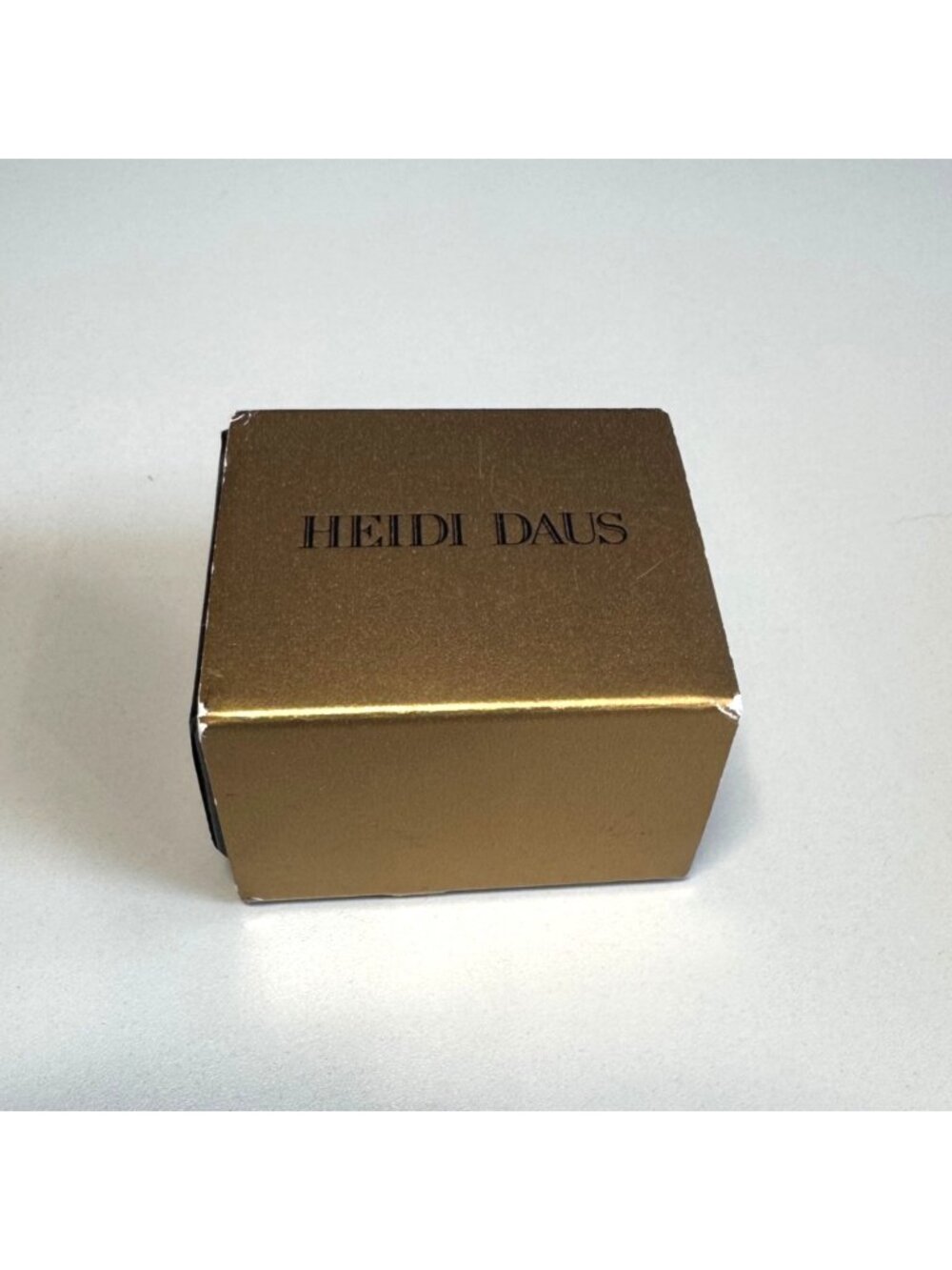 Heidi Daus Crystal Pave Art Deco Black & Pink Striped Stone Ring In Box - Picture 2 of 12
